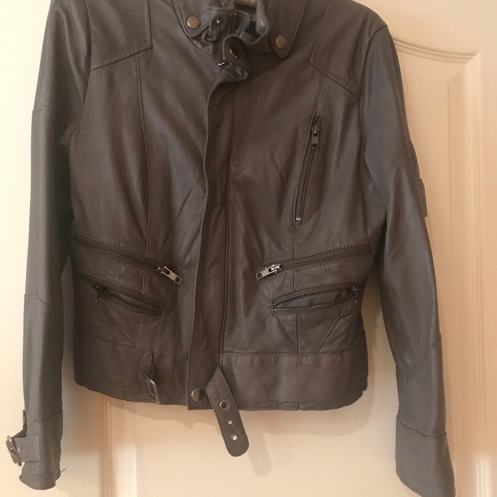All leather jacket.  Barely worn